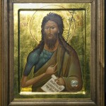 Икона святого Пророка, Предтечи и Крестителя Господня Иоанна с частицей
