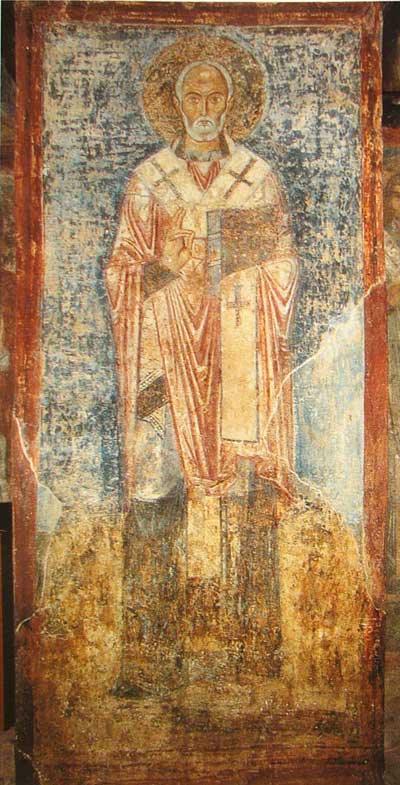 Фреска XI в. из Собора святой Софии, (Киев, Украина)